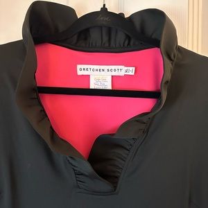 Women’s Black Gretchen Scott Ruffneck Dress size XL